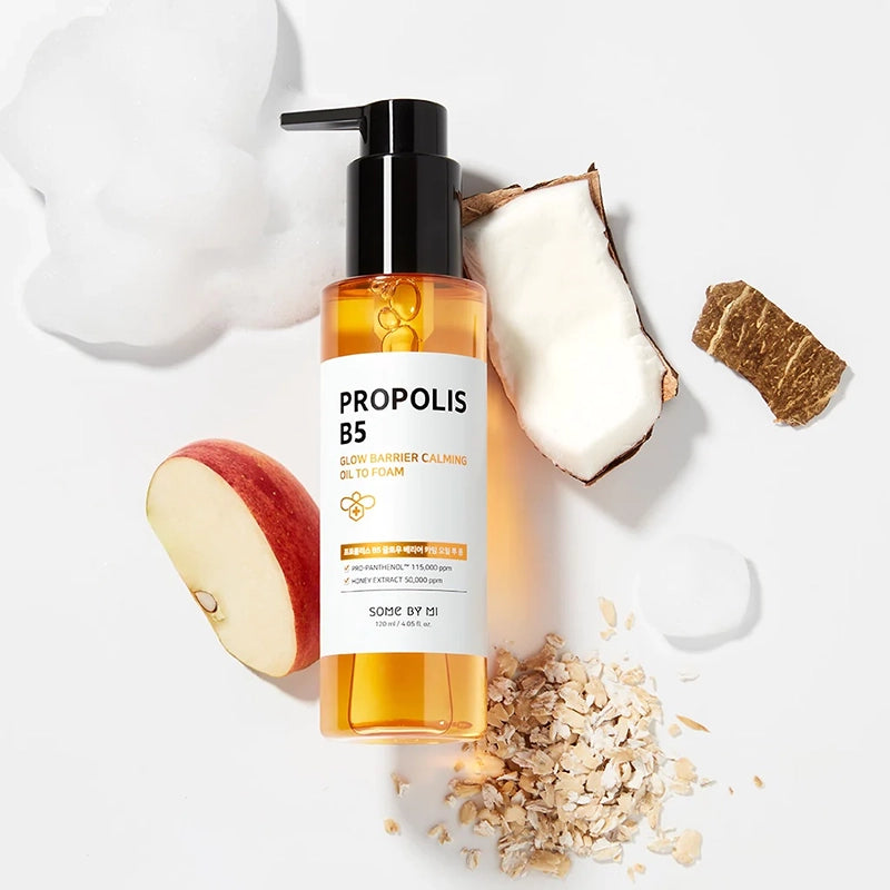 Propolis B5 Glow Barrier Calming Oil To Foam