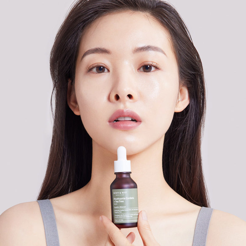  Houttuynia Cordata +Tea Tree Serum - Korean-Skincare