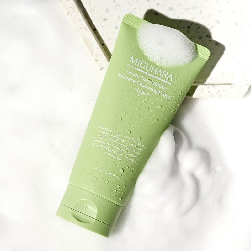  Green Tea Calming Essence Cleansing Foam Origin - Korean-Skincare