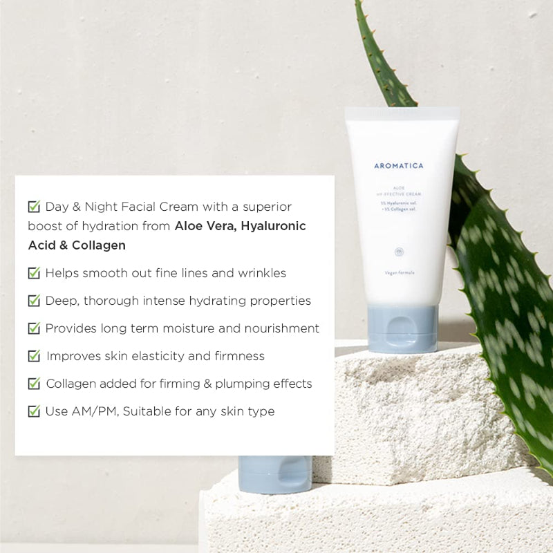  Aloe Hy-ffective Cream - Korean-Skincare