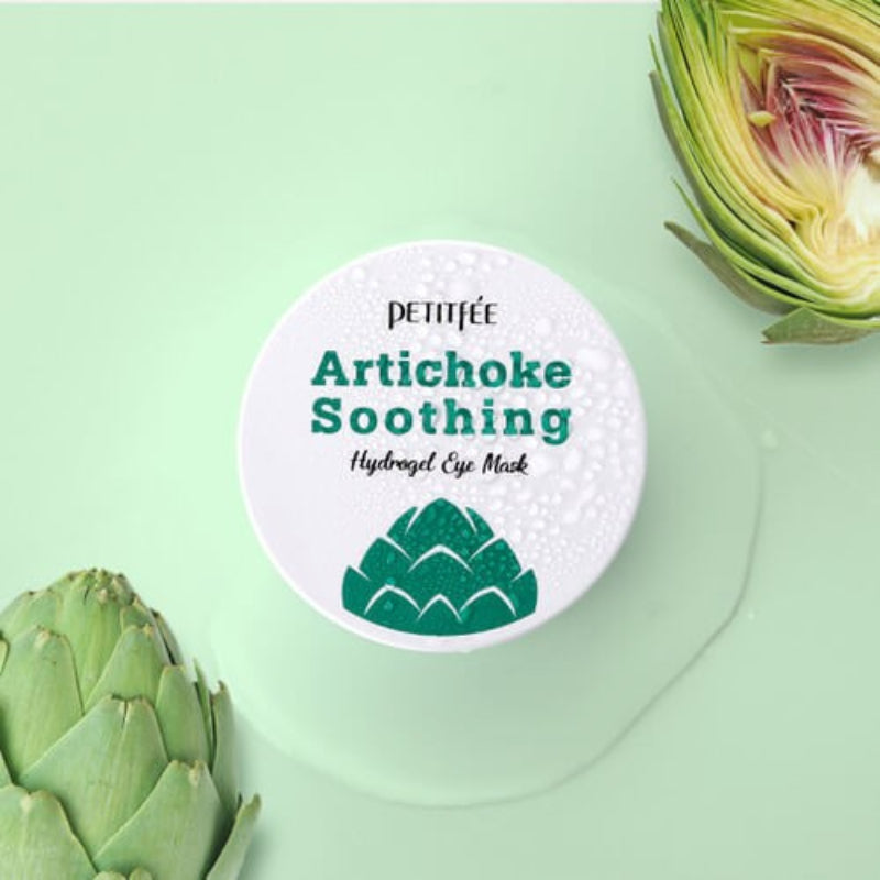 Petitfee Artichoke Soothing Hydrogel Eye Mask - Korean-Skincare