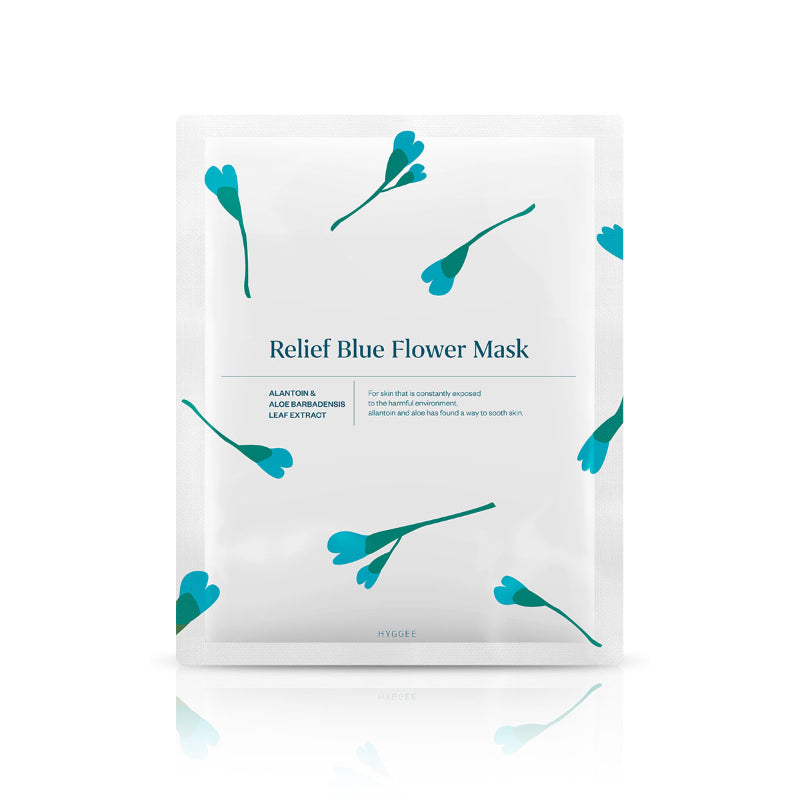 HYGGEE Relief Blue Flower Mask - Korean-Skincare