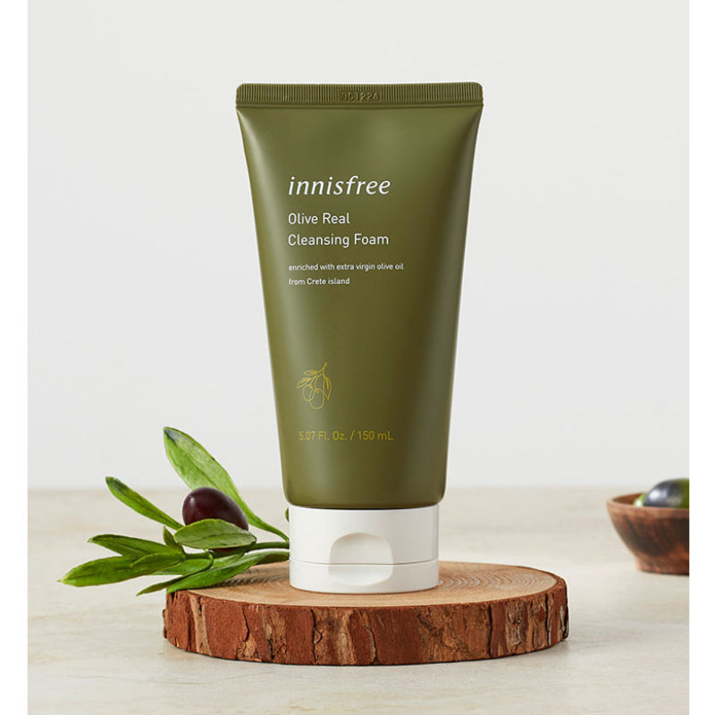 Innisfree Olive Real Cleansing Foam - Korean-Skincare