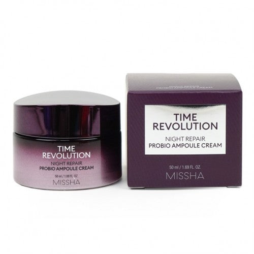 Missha Time Revolution Night Repair Probio Ampoule Cream - Korean-Skincare