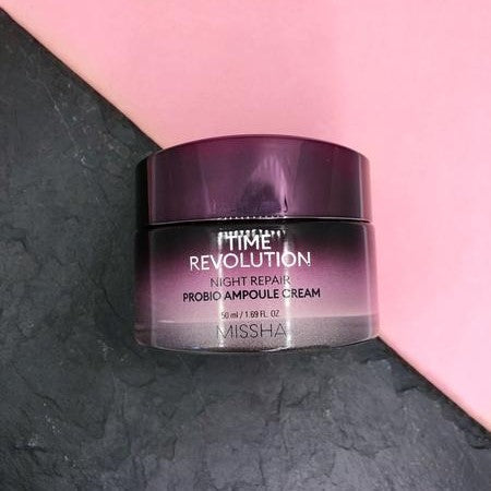 Missha Time Revolution Night Repair Probio Ampoule Cream - Korean-Skincare