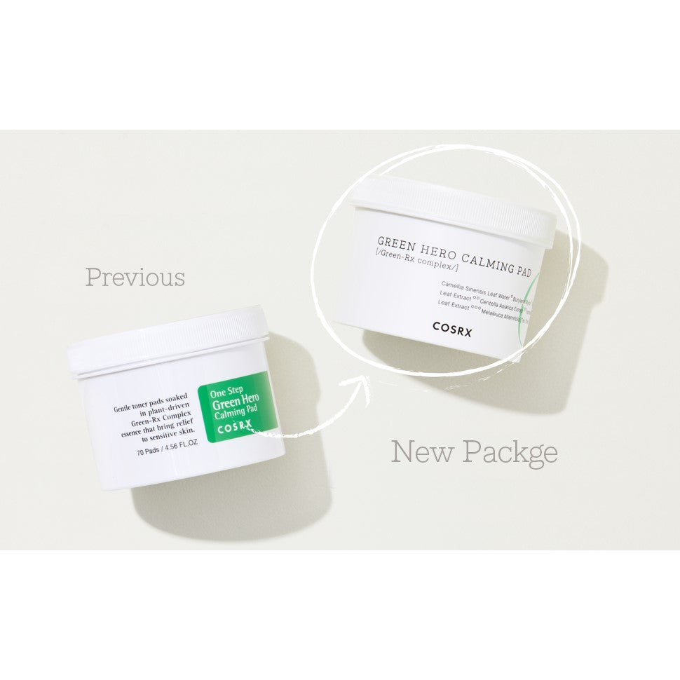 COSRX One Step Green hero Calming Pad - Korean-Skincare