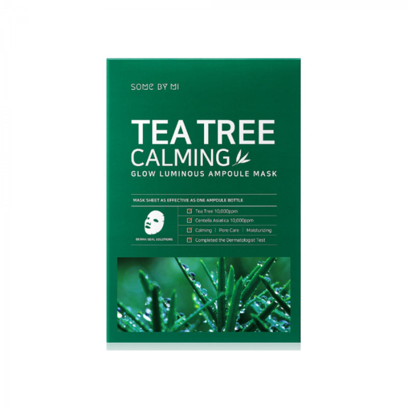 Some By Mi Tea Tree Calming Glow Luminous Ampoule Mask - Korean-Skincare