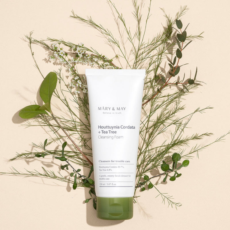  Houttuynia Cordata + Tea Tree Cleansing Foam - Korean-Skincare