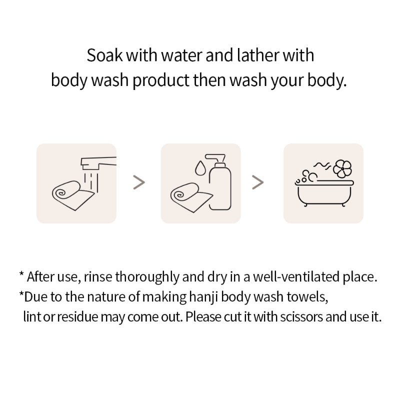  Hanji Body Wash Towel - Korean-Skincare