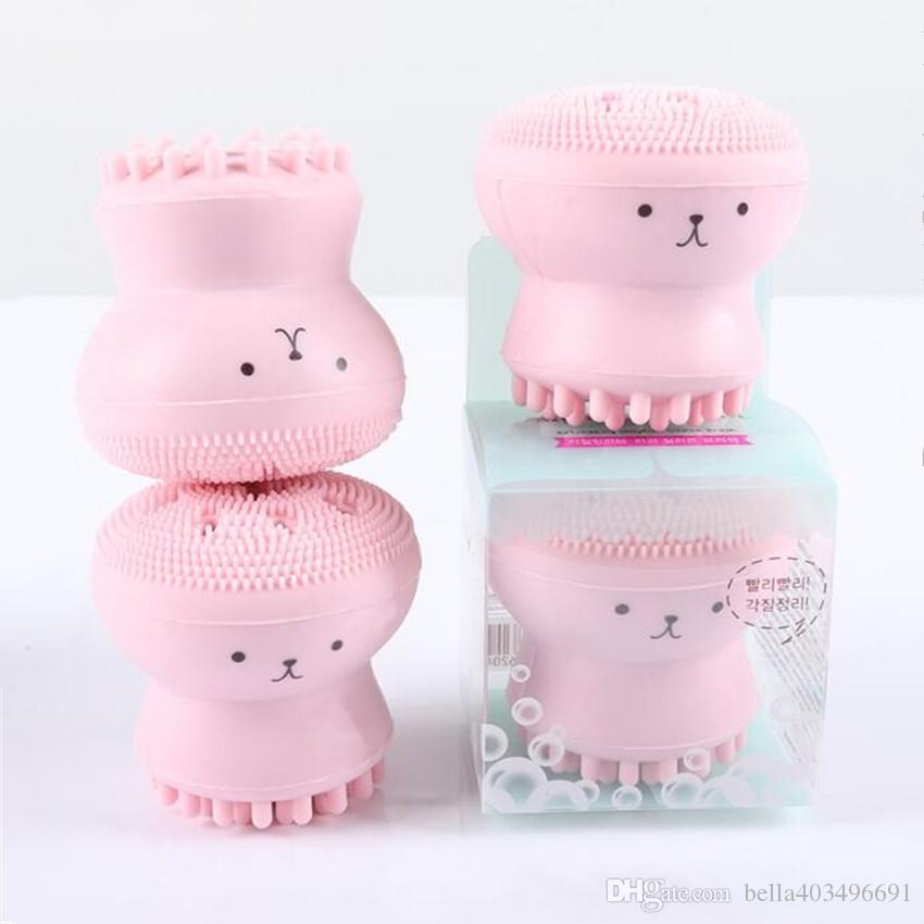 Etude House Exfoliating Jellyfish silicon brush - Korean-Skincare