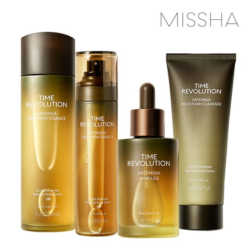 Missha Time Revolution Artemisia Pack Foam Cleanser - Korean-Skincare